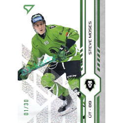 2024/25 Sportzoo ELH Play Off #446 Steve Moses Green Glitter xx/30