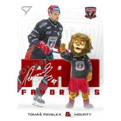 2024/25 Sportzoo ELH Play Off #FF-08 Tomáš Pavelka & Mounty Fan Favorites