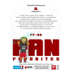 2024/25 Sportzoo ELH Play Off #FF-08 Tomáš Pavelka & Mounty Fan Favorites