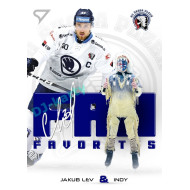 2024/25 Sportzoo ELH Play Off #FF-12 Jakub Lev & Indy Fan Favorites