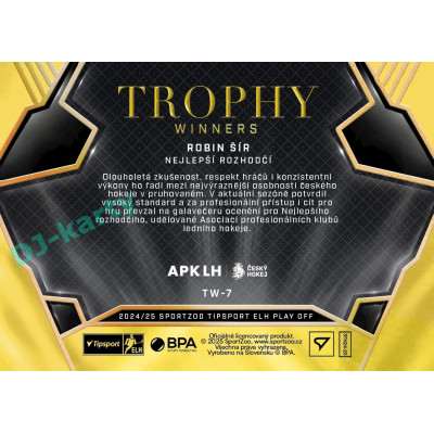2024/25 Sportzoo ELH Play Off #TW-7 Robin Šír Trophy Winners