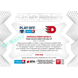 2024/25 Sportzoo ELH Play Off #PM-25 Roman Červenka Play Off Moments