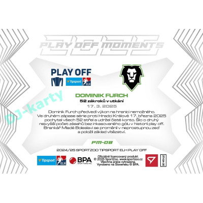 2024/25 Sportzoo ELH Play Off #PM-08 Dominik Furch Play Off Moments