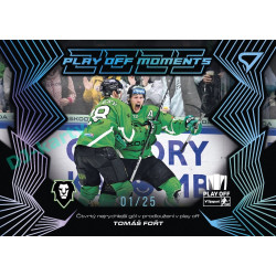 2024/25 Sportzoo ELH Play Off #PM-01 Tomáš Fořt Play Off Moments Blue xx/25