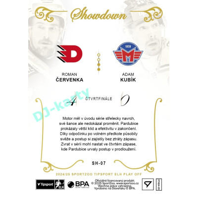 2024/25 Sportzoo ELH Play Off #SH-07 Roman Červenka vs. Adam Kubík Showdown