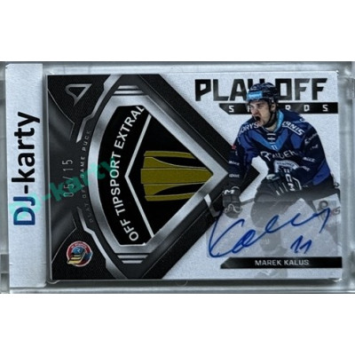 2024/25 Sportzoo ELH Play Off #PS-KA Marek Kalus Play Off Shards Auto Puck 05/15