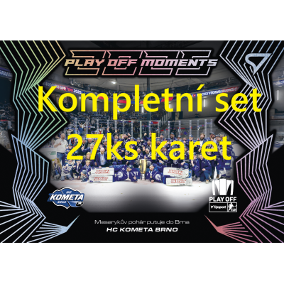 2024/25 Sportzoo ELH Play Off kompletní set 27ks Play Off Moments