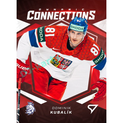 2025 Sportzoo Hokejové ČESKO #DC-03 Martin Havlát / Dominik Kubalík Dynamic Connections 3D