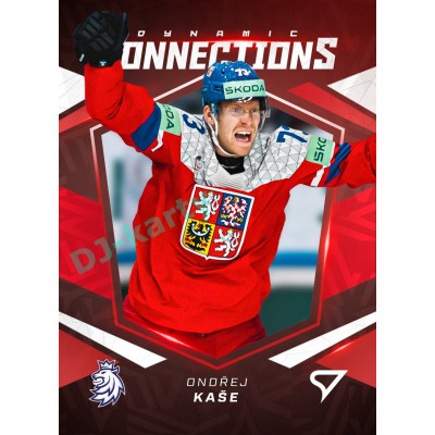 2025 Sportzoo Hokejové ČESKO #DC-06 Ondřej Kaše / David Kaše Dynamic Connections 3D