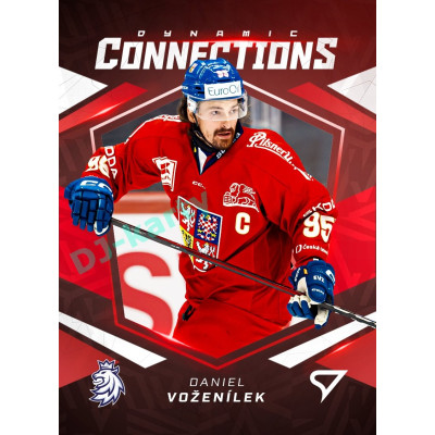 2025 Sportzoo Hokejové ČESKO #DC-07 Jan Kovář / Daniel Voženílek Dynamic Connections 3D