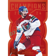 2025 Sportzoo Hokejové ČESKO #CG-23 Matěj Stránský Champions 2024 Red Die Cut xx/49