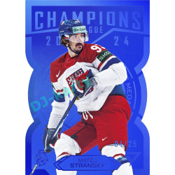 2025 Sportzoo Hokejové ČESKO #CG-23 Matěj Stránský Champions 2024 Blue Die Cut xx/25