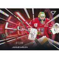 2025 Sportzoo Hokejové ČESKO #LS-03 Jakub Málek Luminous Red xx/49