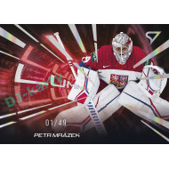 2025 Sportzoo Hokejové ČESKO #LS-03 Petr Mrázek Luminous Red xx/49
