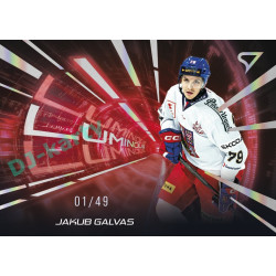 2025 Sportzoo Hokejové ČESKO #LS-06 Jakub Galvas Luminous Red xx/49