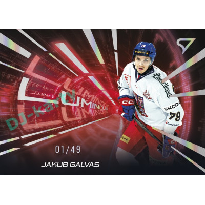 2025 Sportzoo Hokejové ČESKO #LS-06 Jakub Galvas Luminous Red xx/49
