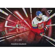 2025 Sportzoo Hokejové ČESKO #LS-08 Radko Gudas Luminous Red xx/49