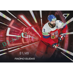 2025 Sportzoo Hokejové ČESKO #LS-08 Radko Gudas Luminous Red xx/49