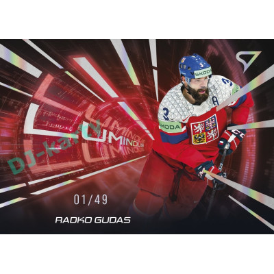 2025 Sportzoo Hokejové ČESKO #LS-08 Radko Gudas Luminous Red xx/49