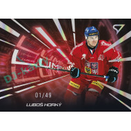 2025 Sportzoo Hokejové ČESKO #LS-12 Luboš Horký Luminous Red xx/49