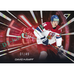 2025 Sportzoo Hokejové ČESKO #LS-14 David Kämpf Luminous Red xx/49