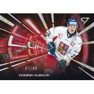 2025 Sportzoo Hokejové ČESKO #LS-17 Dominik Kubalík Luminous Red xx/49