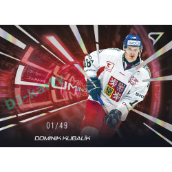 2025 Sportzoo Hokejové ČESKO #LS-17 Dominik Kubalík Luminous Red xx/49