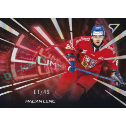 2025 Sportzoo Hokejové ČESKO #LS-18 Radan Lenc Luminous Red xx/49