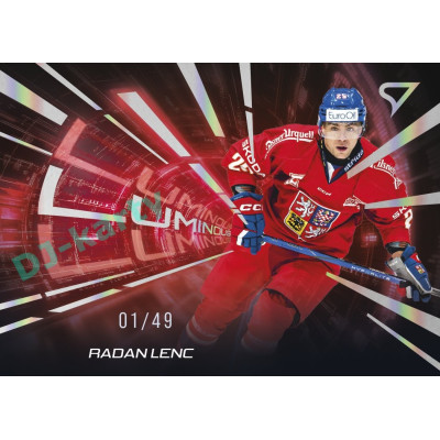2025 Sportzoo Hokejové ČESKO #LS-18 Radan Lenc Luminous Red xx/49