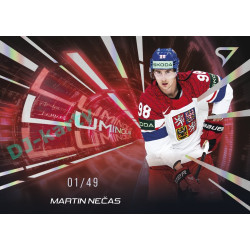 2025 Sportzoo Hokejové ČESKO #LS-19 Martin Nečas Luminous Red xx/49