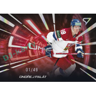 2025 Sportzoo Hokejové ČESKO #LS-20 Ondřej Palát Luminous Red xx/49