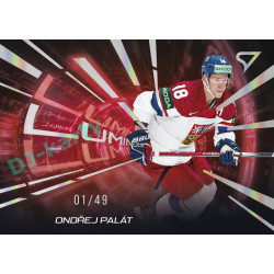 2025 Sportzoo Hokejové ČESKO #LS-20 Ondřej Palát Luminous Red xx/49