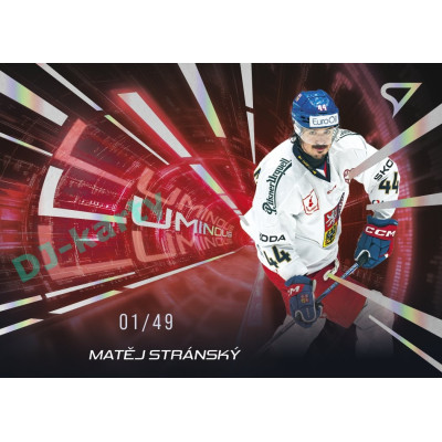 2025 Sportzoo Hokejové ČESKO #LS-23 Matěj Stránský Luminous Red xx/49