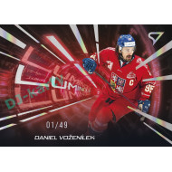 2025 Sportzoo Hokejové ČESKO #LS-24 Daniel Voženílek Luminous Red xx/49