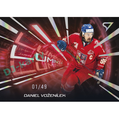 2025 Sportzoo Hokejové ČESKO #LS-24 Daniel Voženílek Luminous Red xx/49