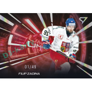 2025 Sportzoo Hokejové ČESKO #LS-25 Filip Zadina Luminous Red xx/49