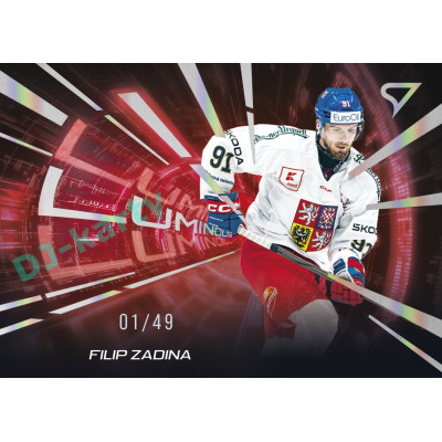 2025 Sportzoo Hokejové ČESKO #LS-25 Filip Zadina Luminous Red xx/49
