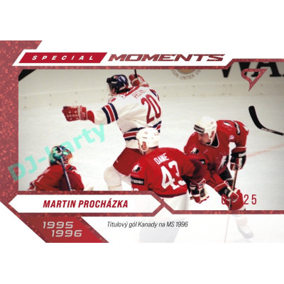 2025 Sportzoo Hokejové ČESKO #SM-18 Martin Procházka Special Moments Limited 19/25