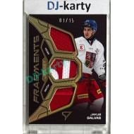 2025 Sportzoo Hokejové ČESKO #JF-JG Jakub Galvas Jersey Fragments Level 3 01/15