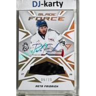 2025 Sportzoo Hokejové ČESKO #BFS-PF Petr Fridrich Blade Force Auto 06/20
