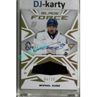 2025 Sportzoo Hokejové ČESKO #BFS-MK Michal Kunc Blade Force Auto 04/20