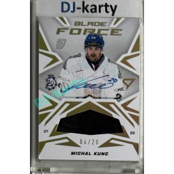 2025 Sportzoo Hokejové ČESKO #BFS-MK Michal Kunc Blade Force Auto 04/20