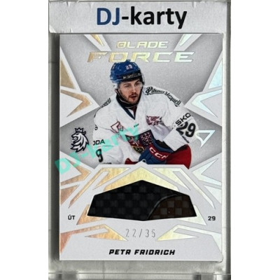2025 Sportzoo Hokejové ČESKO #BF-PF Petr Fridrich Blade Force 22/35
