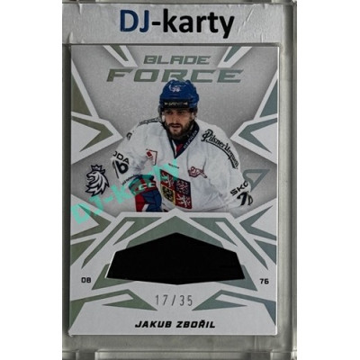 2025 Sportzoo Hokejové ČESKO #BF-JZ Jakub Zbořil Blade Force 17/35