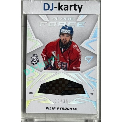 2025 Sportzoo Hokejové ČESKO #BF-FP Filip Pyrochta Blade Force 05/35