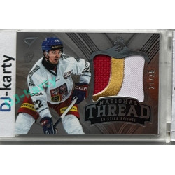 2025 Sportzoo Hokejové ČESKO #NT-KR Kristian Reichel National Thread Patch 21/25