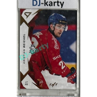 2025 Sportzoo Hokejové ČESKO #54 Kristian Reichel Gold 1of1
