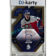 2025 Sportzoo Hokejové ČESKO #TES-JE Adam Jecho Team 20 Auto 06/30