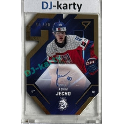 2025 Sportzoo Hokejové ČESKO #TES-JE Adam Jecho Team 20 Auto 06/30