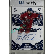 2025 Sportzoo Hokejové ČESKO #HSS-PF Petr Fridrich Homegrown Ice Stars Blue Auto 09/30